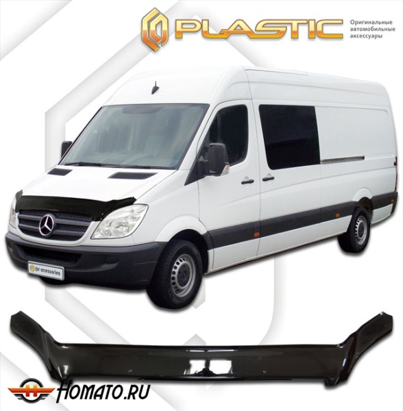 Дефлектор капота Mercedes Sprinter 2007-2013 | exclusive, черный
