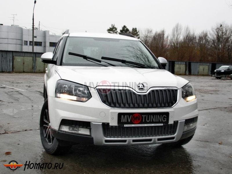 Зимние заглушки Skoda Yeti Outdoor 2013-2018 | верх+низ