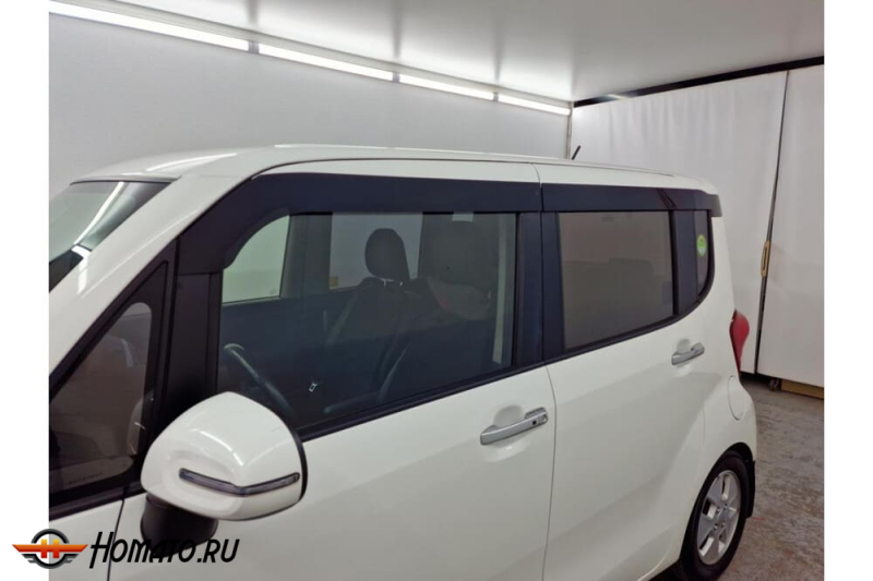 Дефлекторы Kia Ray 2011+/2018+/2022+ | из 6 частей, премиум, плоские, 2D