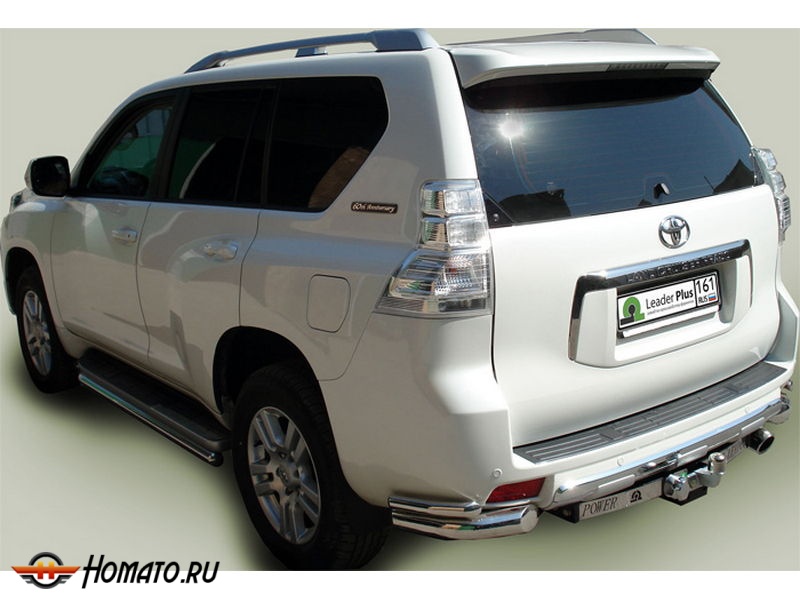 Фаркоп TOYOTA LAND CRUISER PRADO 120 2002-2009 | шар F - кованый, с пластиной из нержавейки | Лидер Плюс | T113-F(N)