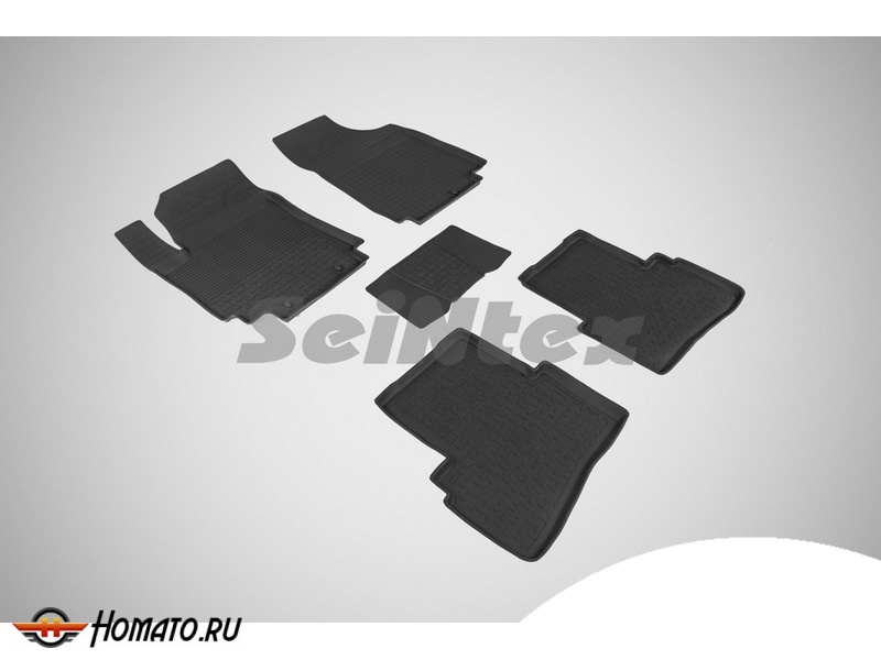 Резиновые коврики Hyundai Creta 2016-2020 | с высокими бортами | Seintex