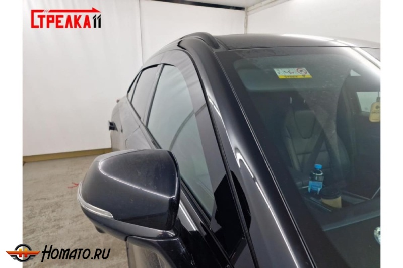 Дефлекторы Haval F7x 2 2025+ | из 6 частей, премиум, плоские, 2D