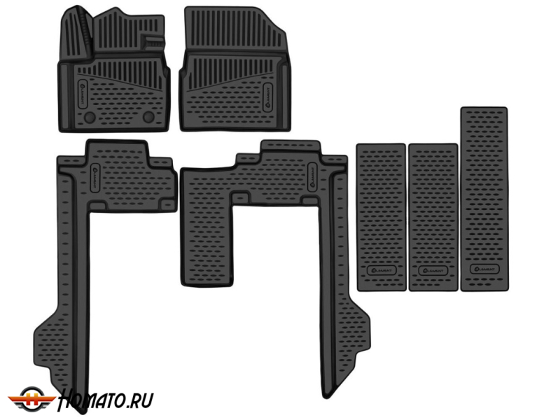 Коврики 3D в салон Вей 80 2024+ короткая версия (полиуретан)