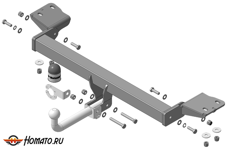 Фаркоп Haval H7 2025+ | шар A - оцинкованный, нагрузка 75/1500 | MOTODOR | 93125-A