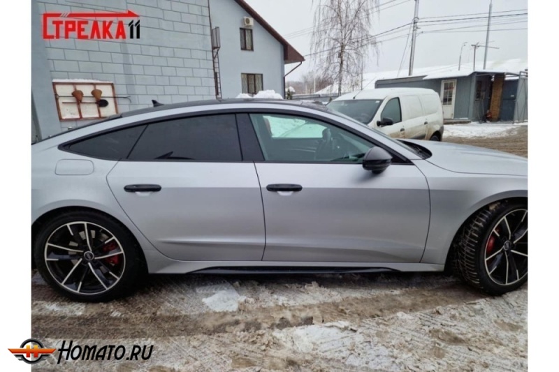 Дефлекторы Audi A7 / S7 (C8/4K) 2018+ | из 4 частей, премиум, плоские, 2D