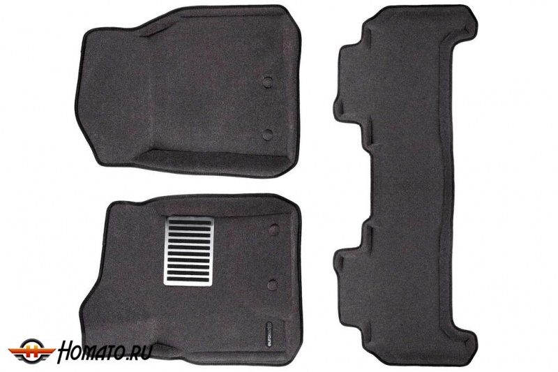 3D коврики для Toyota Land Cruiser 200 2007+/2012+/2016+ | LUX: 5 слоев