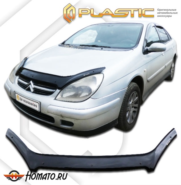Дефлектор капота Citroen C5 1 лифтбек 2001-2004 (DC ) | черный