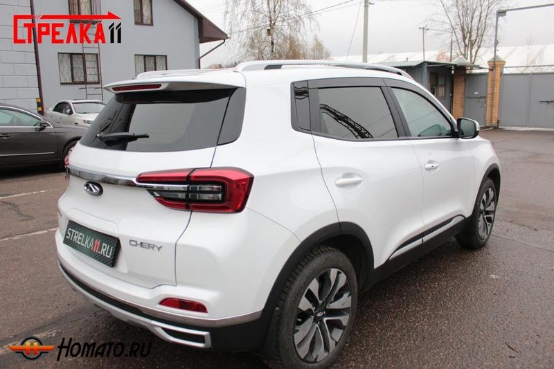 Дефлекторы Chery Tiggo 4 2018- | премиум, плоские, 2D