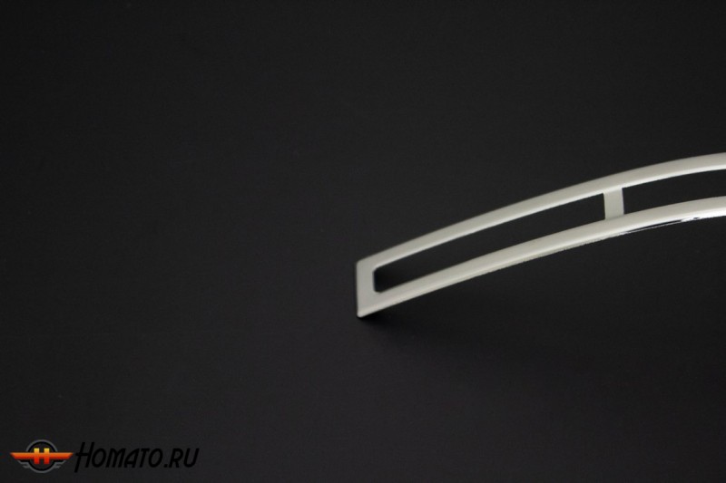 Окантовка задних катафотов (задняя одиночная дверь) для VW T6 2015+ | нержавейка, 2 части