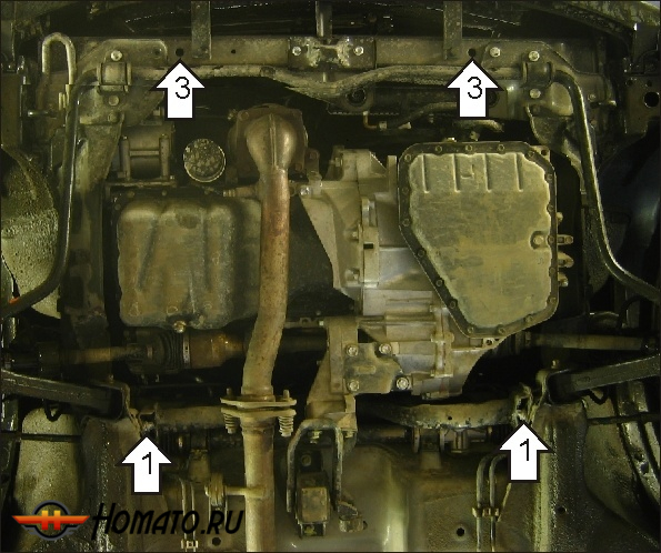 Защита картера Suzuki Ignis 2003-2008 | двигатель + КПП, 2 мм, сталь | MOTODOR | 02408