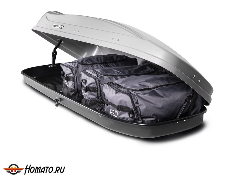 Автобокс MaxBox PRO 520 л | 196x80x43 см, двусторонний