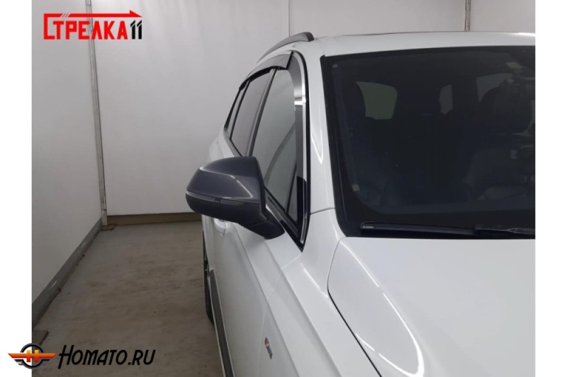 Дефлекторы Audi Q7 (4M) 2015+/2024+ | премиум, плоские, 2D