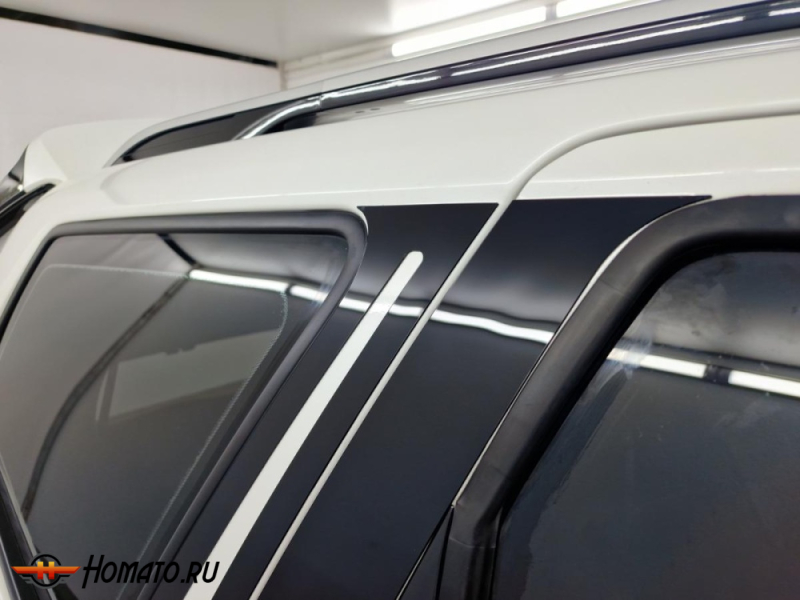 Накладки на стойки дверей для Kia Mohave 2020+ | 8 штук, декор