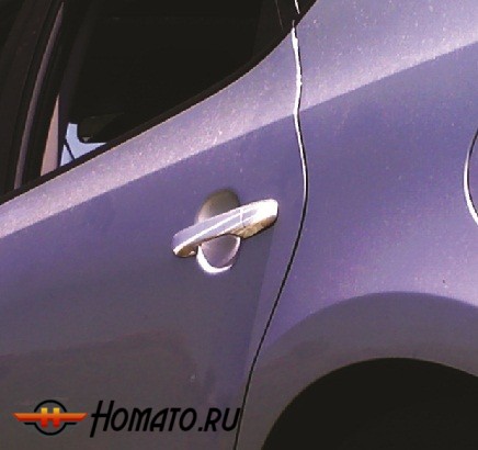 Накладки на ручки дверей из нержавеющей стали для 4-х дверного Hyundai I-30 «2006+»