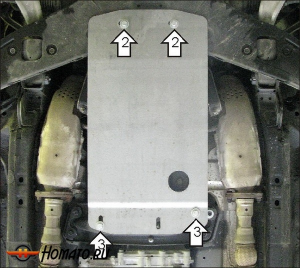 Защита картера Infiniti FX 37 2010-2012 | КПП, 2 мм, сталь | MOTODOR | 78001