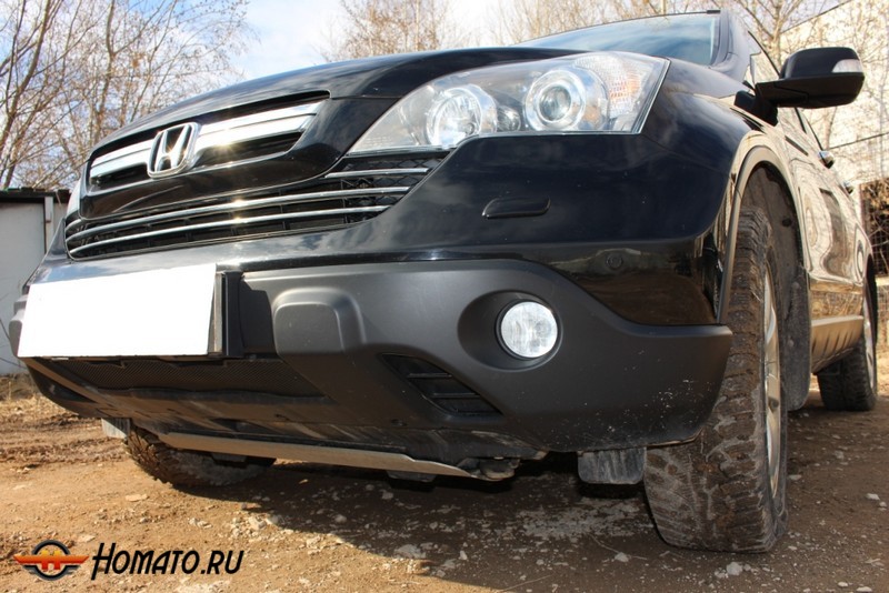 Защита радиатора для Honda CR-V 3 (2007-2009) дорестайл | Стандарт