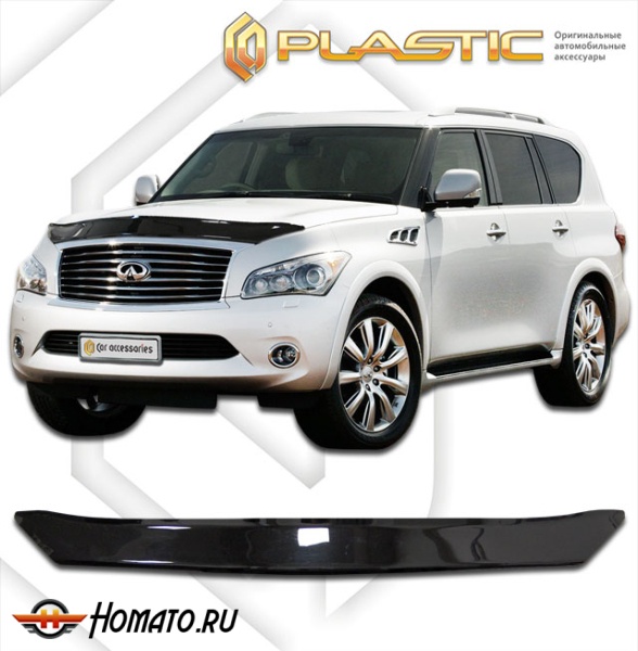 Дефлектор капота Infiniti QX56 2010-2013 | черный