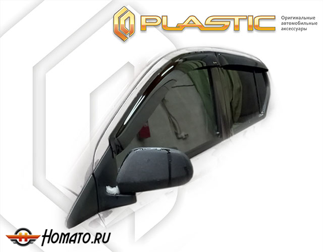 Дефлекторы ветровики Daihatsu Mira e:S II поколение, хэтчбек 5 дв., 2017- (LA300A, LA310A,LA360S)
