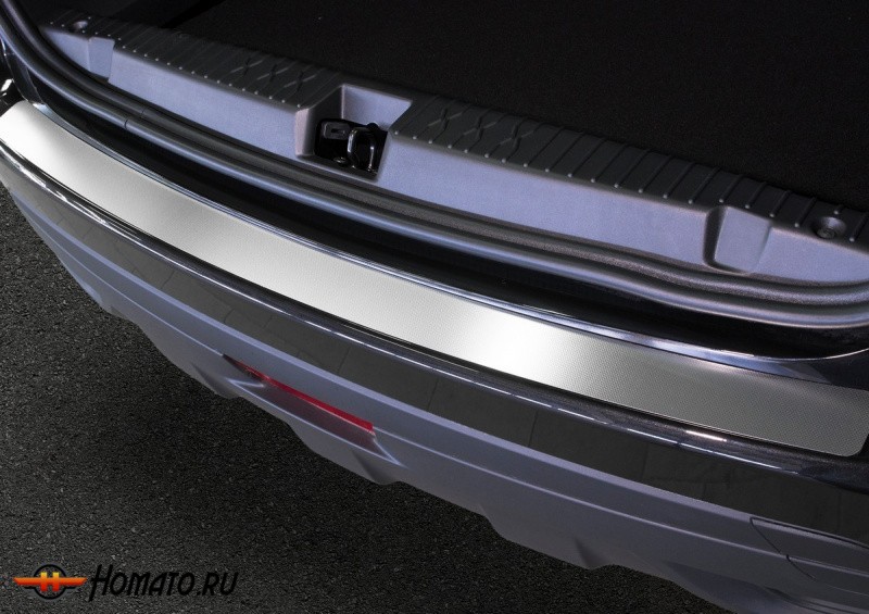 Накладка на задний бампер для Lada Xray 2015+ | нержавейка, Rival