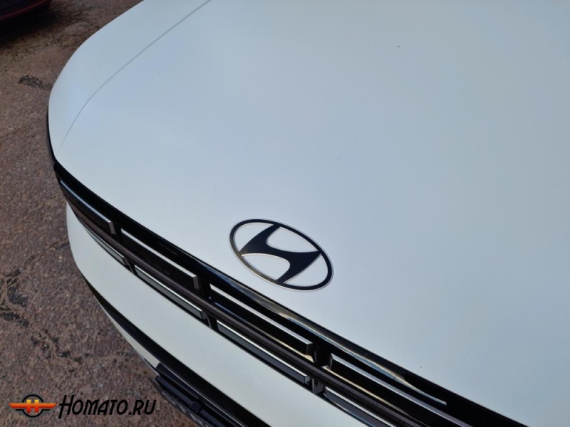 Накладки на логотип для Hyundai Santa Fe 5 (MX5) 2024+ | 2 штуки, декор