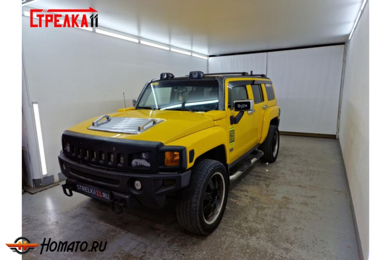 Дефлекторы Hummer H3 | из 6 частей, премиум, плоские, 2D