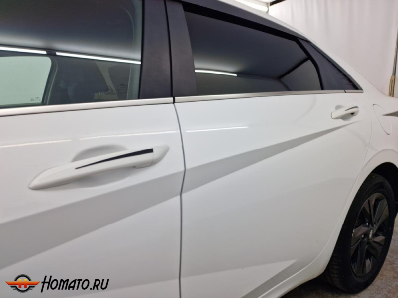 Накладки на ручки дверей для Hyundai Elantra 7 2021+ | 4 штуки, декор