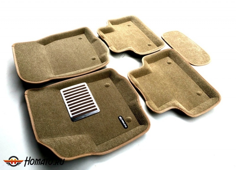 3D коврики для Jaguar E-Pace 2017+/2021+ | LUX: 5 слоев