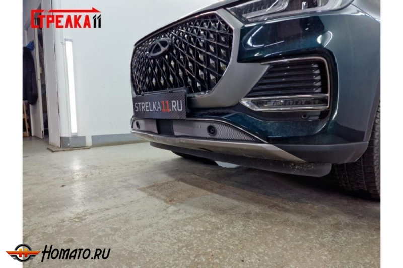 Защита радиатора для Чери Тигго 8 Про Макс 2023+ | Стандарт