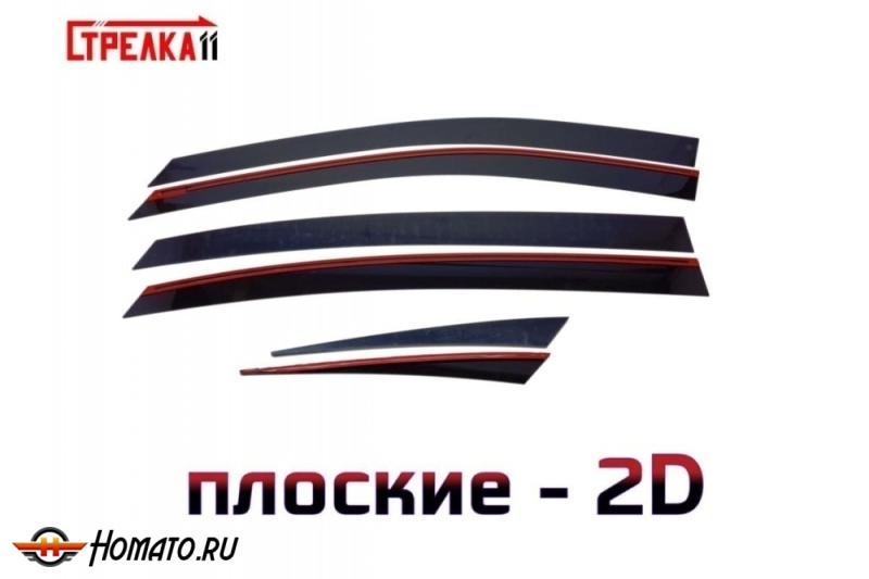 Дефлекторы Dongfeng Shine Max 2023+ | премиум, плоские, 2D