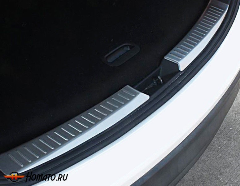 Накладка на проем двери багажника для Mazda CX-5 2017+ | нержавейка, 2 части