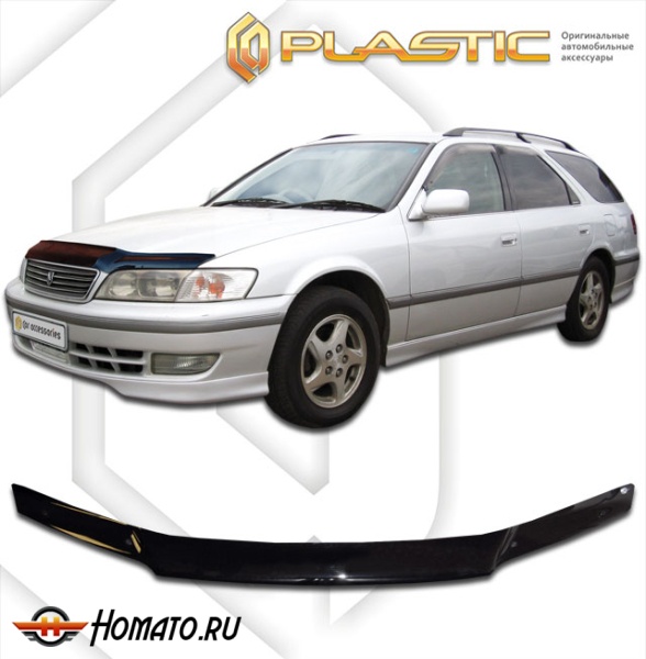 Дефлектор капота Toyota Mark-2 Qualis 1997-2002 (V20-V25) | черный