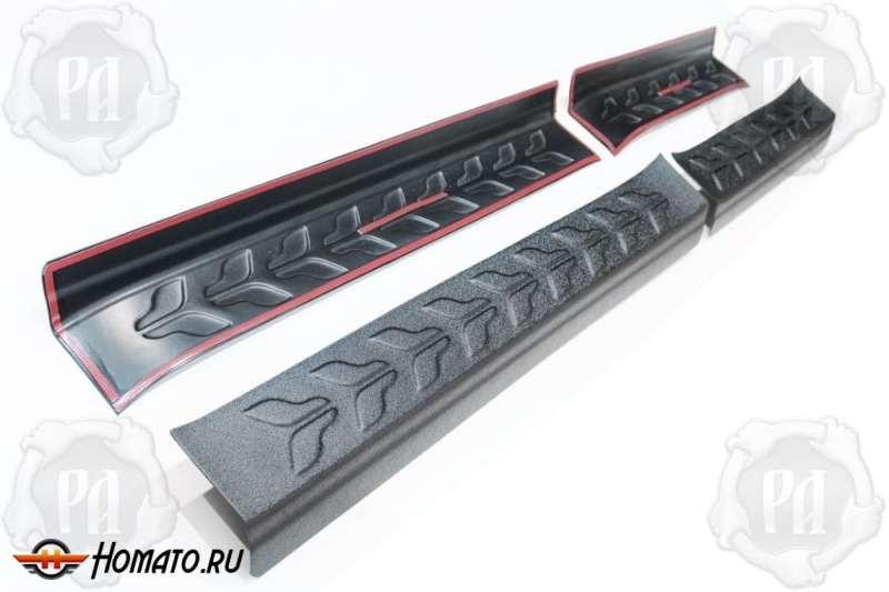 Накладки на внутренние пороги дверей Воя Фри 2020+/2024+ | шагрень