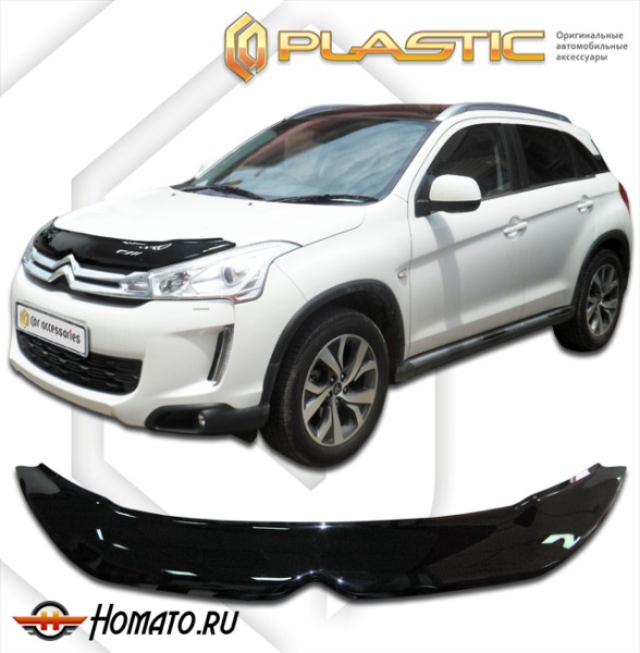 Дефлектор капота Citroen C4 AirCross 2012- | черный