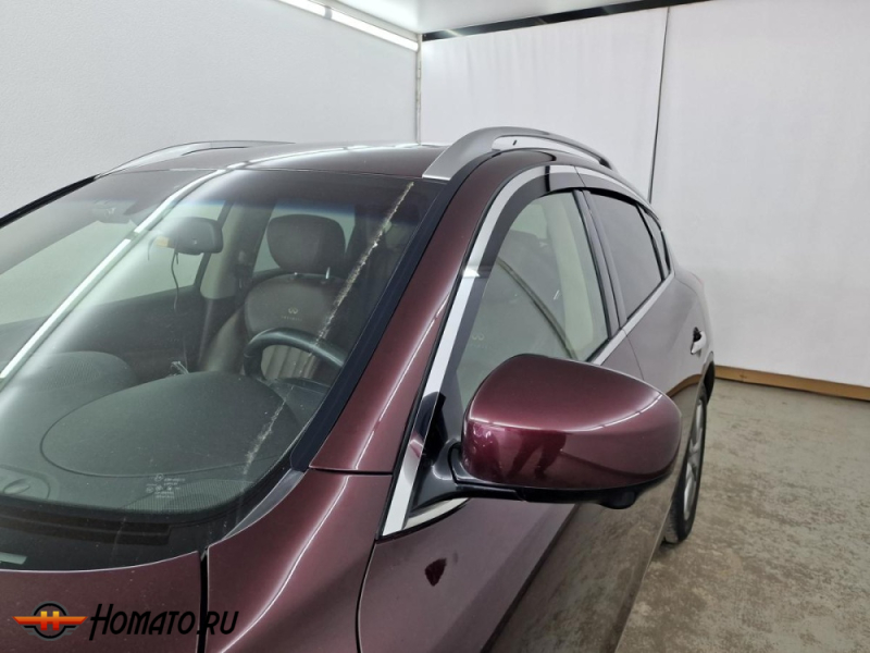 Премиум водостоки дефлекторы лобового стекла Infiniti EX / QX50 2007-2018