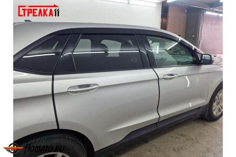 Дефлекторы Ford Edge 2 2015-2020 | премиум, плоские, 2D