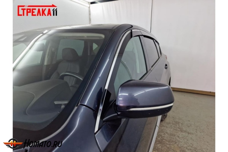 Дефлекторы Acura RDX 3 2018+/2021+ | премиум, плоские, 2D