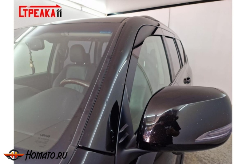 Дефлекторы Lexus GX 460 2010-2022 | из 6 частей, премиум, плоские, 2D