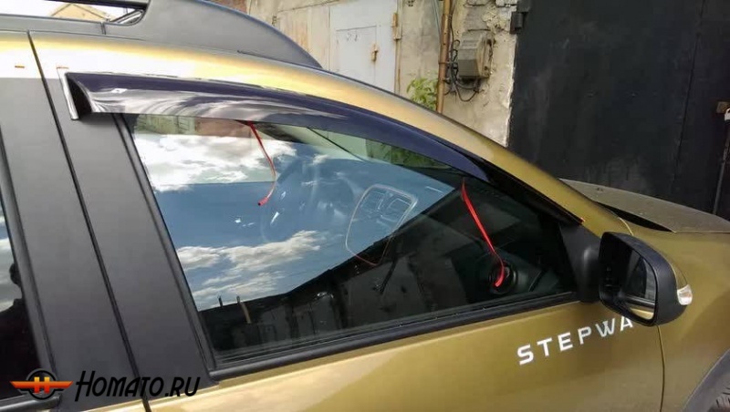 Дефлекторы окон Renault Sandero 2 2014+/2018+ | Cobra