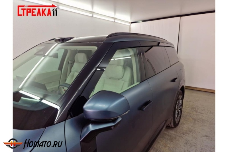 Дефлекторы Lynk Co 900 | из 6 частей, премиум, плоские, 2D