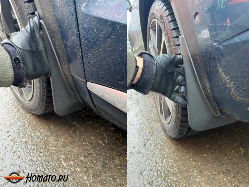 Брызговики OEM для Джили Монджаро 2023+ | комплект: передние+задние