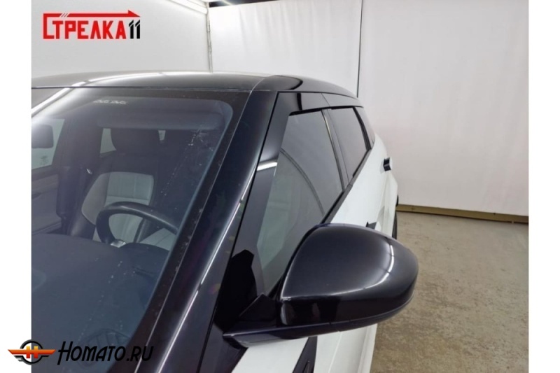 Дефлекторы Range Rover Evoque 2 (L551) 2019+/2023+ | премиум, плоские, 2D