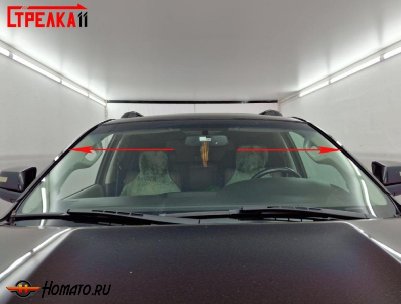 Премиум водостоки дефлекторы лобового стекла Toyota Sequoia 2 2007-2022