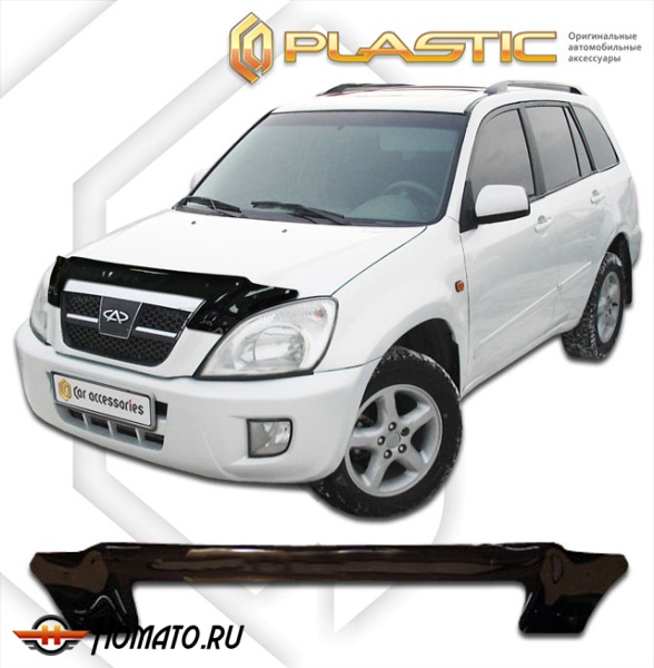 Дефлектор капота Chery Tiggo 2006-2010 | черный