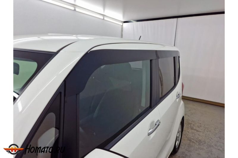 Дефлекторы Kia Ray 2011+/2018+/2022+ | из 6 частей, премиум, плоские, 2D