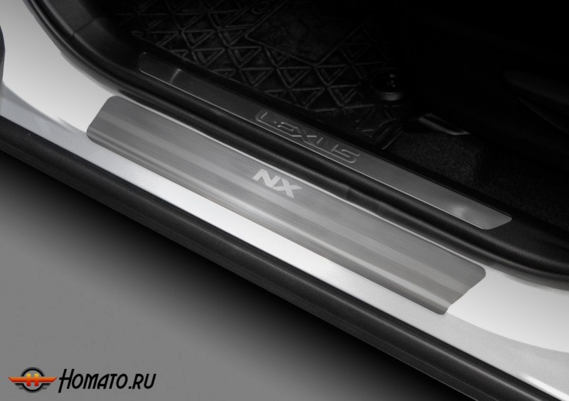 Накладки на пороги для Lexus NX 2014+/2017+ | нержавейка, Rival