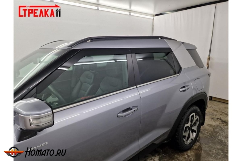 Дефлекторы KGM Torres | из 4 частей, премиум, плоские, 2D