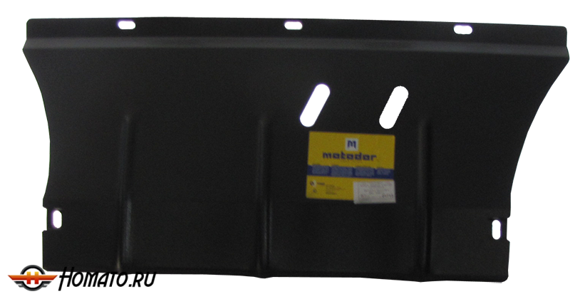 Защита картера Renault Scénic II 2006-2009 | двигатель + КПП, 2 мм, сталь | MOTODOR | 01713