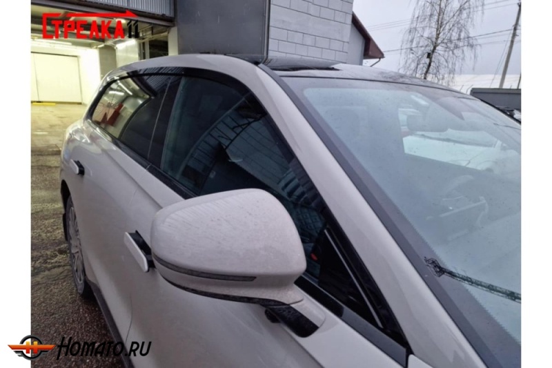 Дефлекторы Exeed Exlantix ET 2025+ | из 4 частей, премиум, плоские, 2D