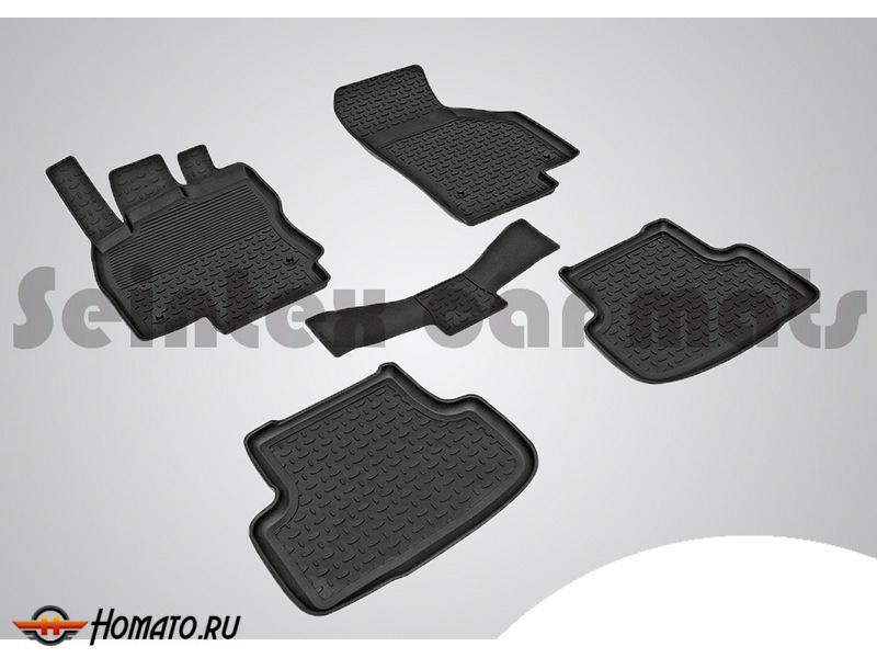 Резиновые коврики Audi A3 (8V) 2012-2020 | с высокими бортами | Seintex