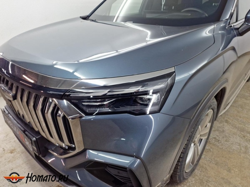 Накладки на фары для Geely Okavango 2023+ | 2 штуки, декор